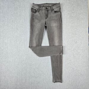 Old Navy Jeans Womens Size 26x28 Gray Skinny